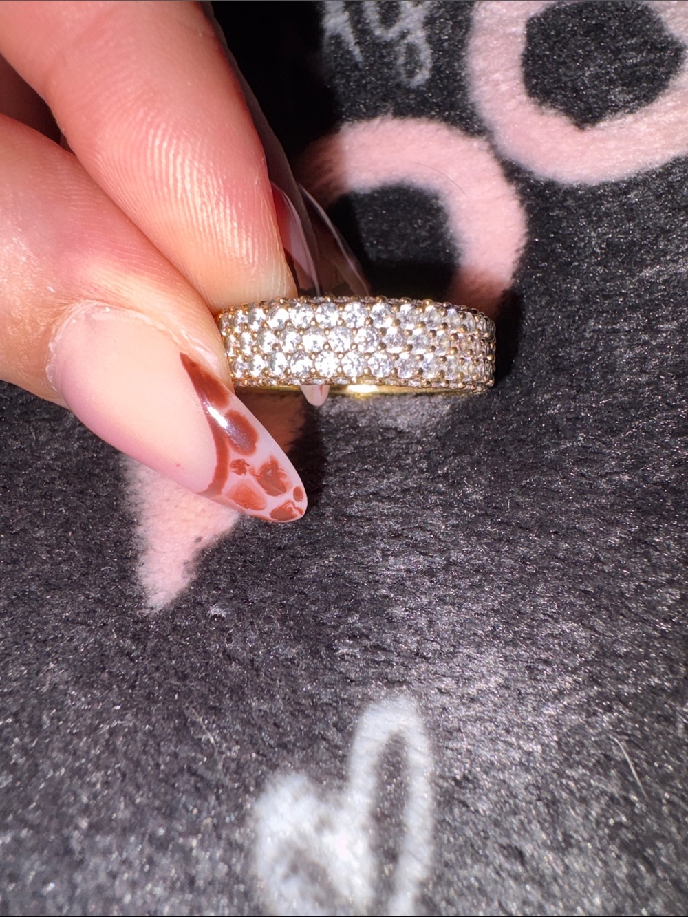 Pandora Gold Pavé Crystal Band Ring